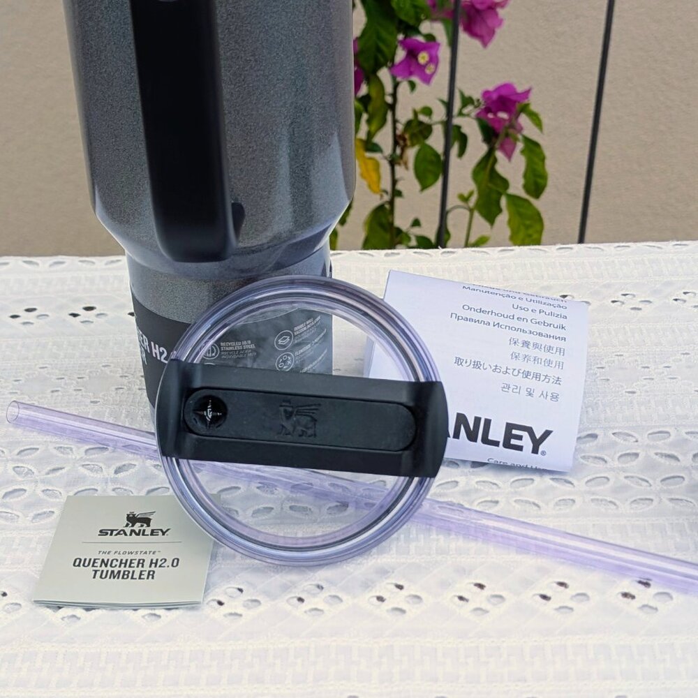 NIB Limited Edition! Stanley Midnight Glitz 40oz Tumbler + Custom Bow/Boot - Picture 7 of 9